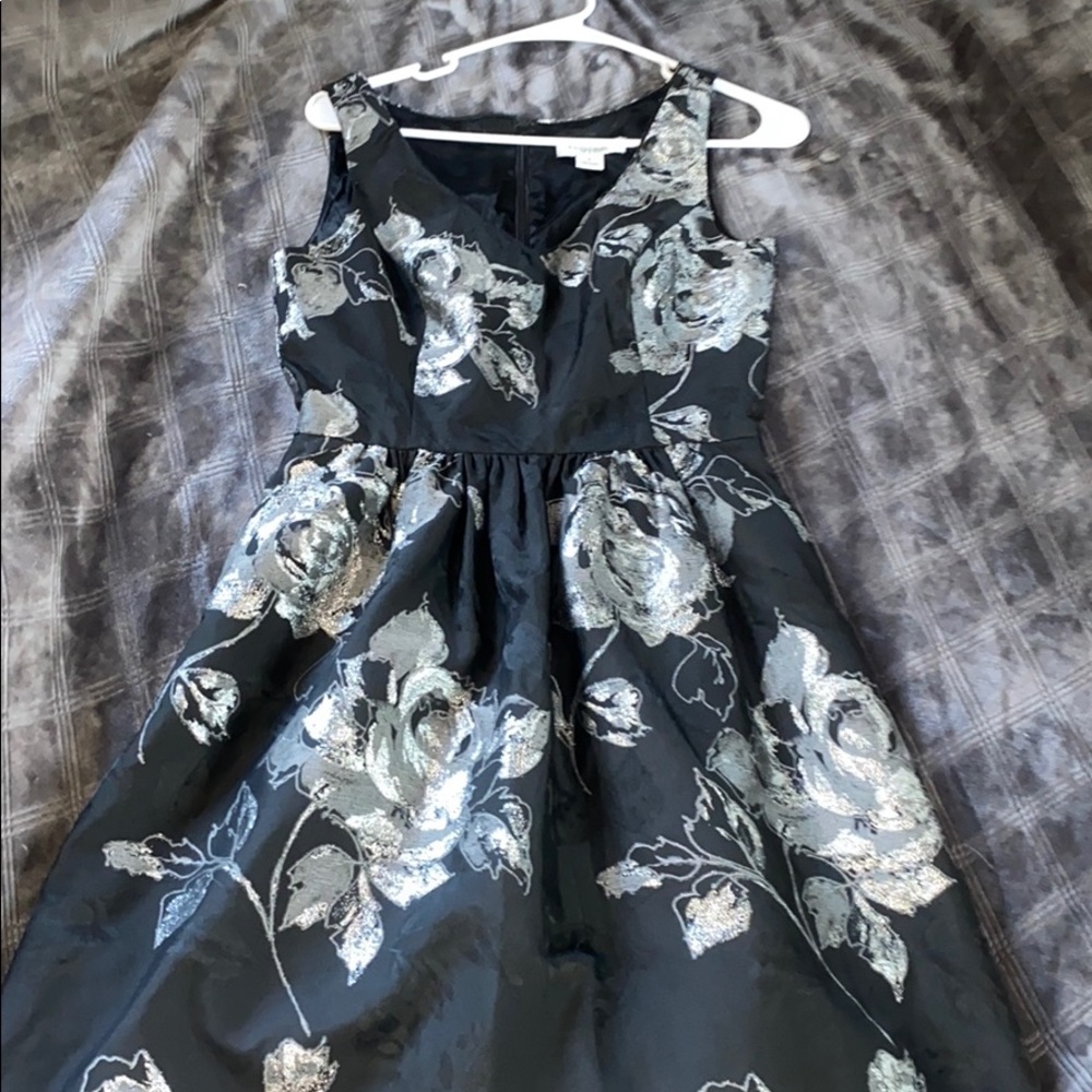 Black and silver dress